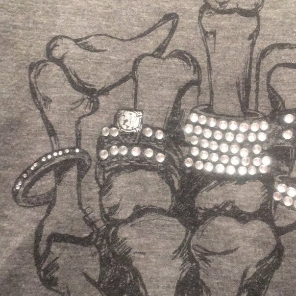 Social Misfits skeleton middle finger cut-up tank - Picture 3 of 5